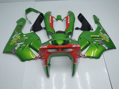 1994-1997 Green Red Kawasaki ZX9R Motorbike Fairing Kits for Sale