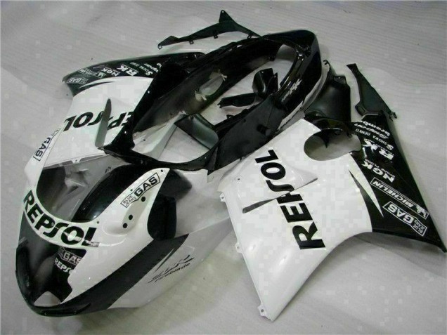 1996-2007 White Black Repsol Honda CBR1100XX Replacement Motorcycle Fairings for Sale 1996-2007 White Black Repsol Honda CBR1100XX Replacement Motorcycle Fairings for Sale