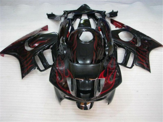 1995-1998 Black Red Flame Honda CBR600 F3 Bike Fairings for Sale 1995-1998 Black Red Flame Honda CBR600 F3 Bike Fairings for Sale
