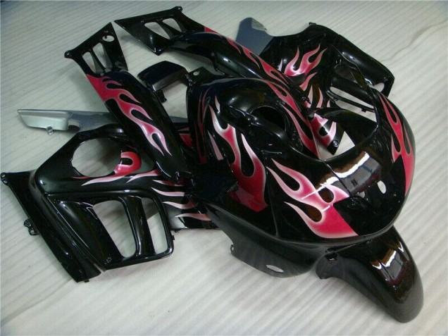 1995-1998 Black Red Flame Honda CBR600 F3 Bike Fairing Kit for Sale 1995-1998 Black Red Flame Honda CBR600 F3 Bike Fairing Kit for Sale