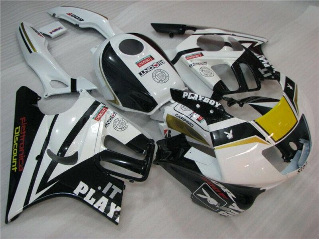 1995-1998 White Black Playboy Honda CBR600 F3 Motorcycle Fairing for Sale 1995-1998 White Black Playboy Honda CBR600 F3 Motorcycle Fairing for Sale