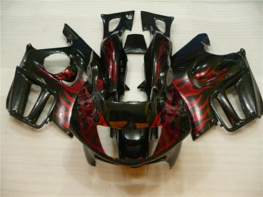 1995-1998 Black Red Flame Honda CBR600 F3 Motorcycle Fairing for Sale