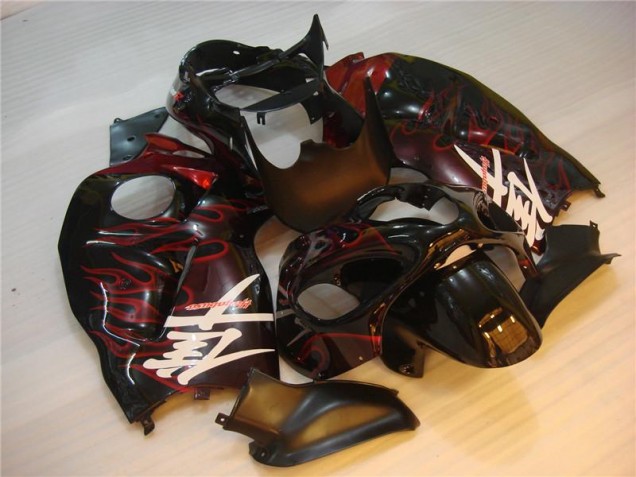 1996-2007 Black Red Flame Suzuki GSXR 1300 Hayabusa Motorbike Fairing for Sale 1996-2007 Black Red Flame Suzuki GSXR 1300 Hayabusa Motorbike Fairing for Sale