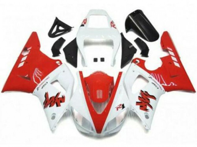 1998-1999 Red White Yamaha YZF R1 Moto Fairings for Sale 1998-1999 Red White Yamaha YZF R1 Moto Fairings for Sale