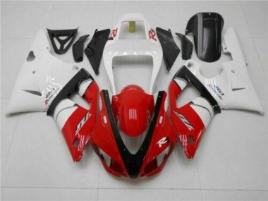 1998-1999 Red White Yamaha YZF R1 Motorcycle Replacement Fairings for Sale