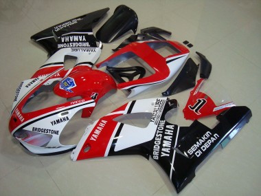 1998-1999 Black Red Stickers Yamaha YZF R1 Motorcycle Fairings for Sale