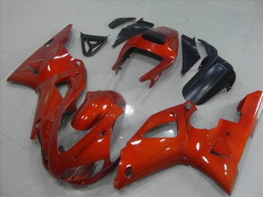 1998-1999 Dark Orange Yamaha YZF R1 Motorcycle Fairing for Sale