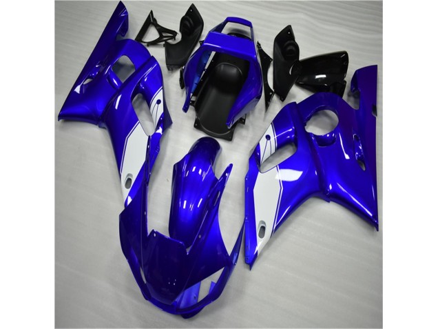 1998-2002 White Blue Yamaha YZF R6 Bike Fairings & Bodywork for Sale