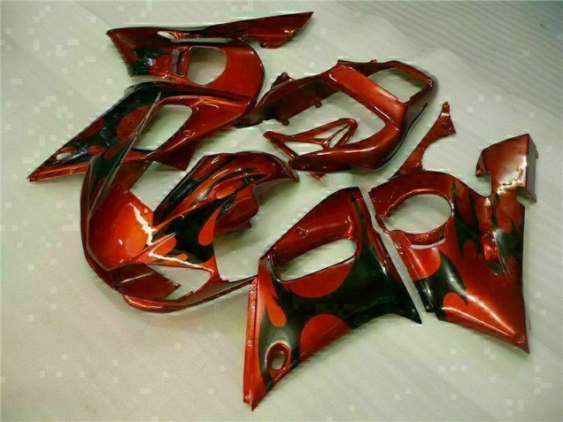 1998-2002 Brown Yamaha YZF R6 Bike Fairing Kit for Sale