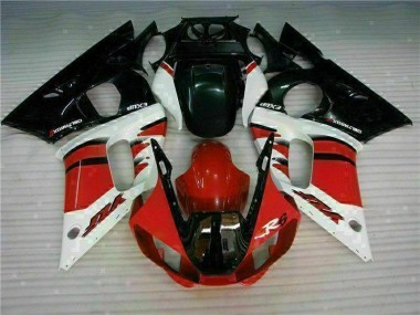 1998-2002 Red Black Yamaha YZF R6 Motorcycle Bodywork for Sale