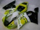 1998-2002 Yellow White Yamaha YZF R6 Motorcycle Fairings Kits for Sale