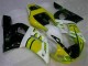 1998-2002 Yellow White Yamaha YZF R6 Motorcycle Fairings Kits for Sale