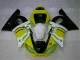 1998-2002 Yellow White Yamaha YZF R6 Motorcycle Fairings Kits for Sale