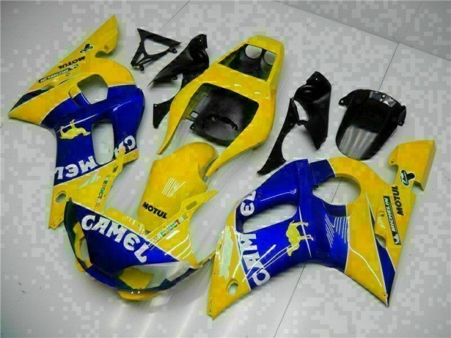 1998-2002 Yellow Blue Yamaha YZF R6 Moto Fairings for Sale 1998-2002 Yellow Blue Yamaha YZF R6 Moto Fairings for Sale