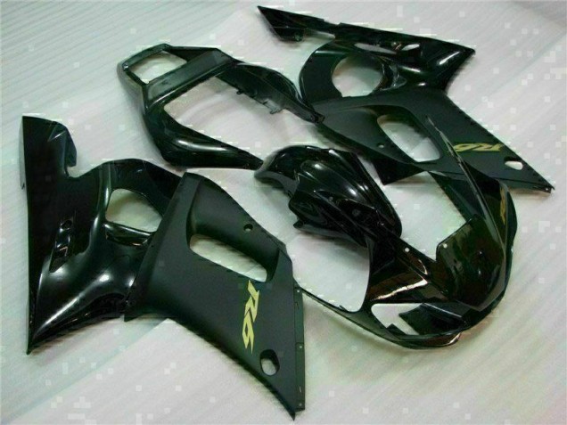 1998-2002 Black Yamaha YZF R6 Motorcycle Replacement Fairings for Sale