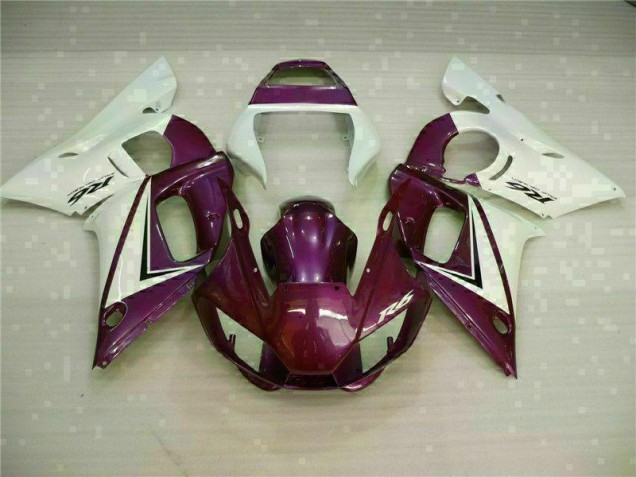 1998-2002 Purple White Yamaha YZF R6 Replacement Fairings for Sale