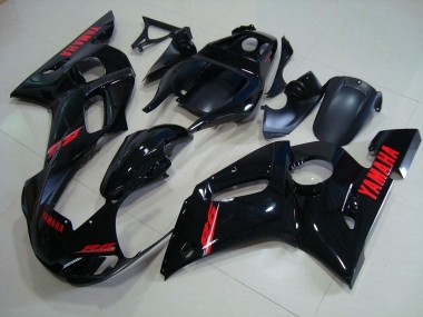 1998-2002 Glossy Black Red Decals Yamaha YZF R6 Motorbike Fairings for Sale