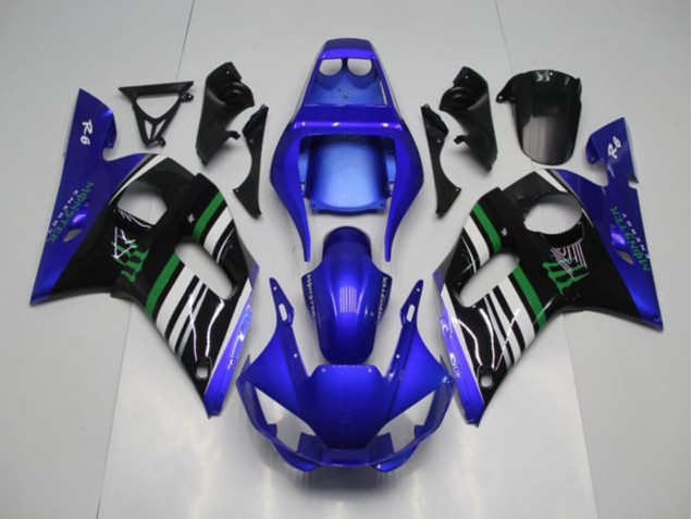 1998-2002 Blue Monster Yamaha YZF R6 Motor Bike Fairings for Sale 1998-2002 Blue Monster Yamaha YZF R6 Motor Bike Fairings for Sale