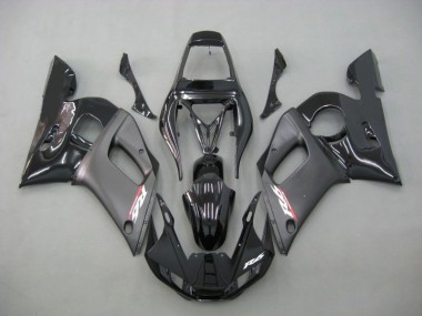 1998-2002 Contrast Black Yamaha YZF R6 Moto Fairings for Sale