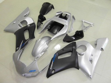 1998-2002 Black Silver Yamaha YZF R6 Motorcycle Fairings MF2394 for Sale
