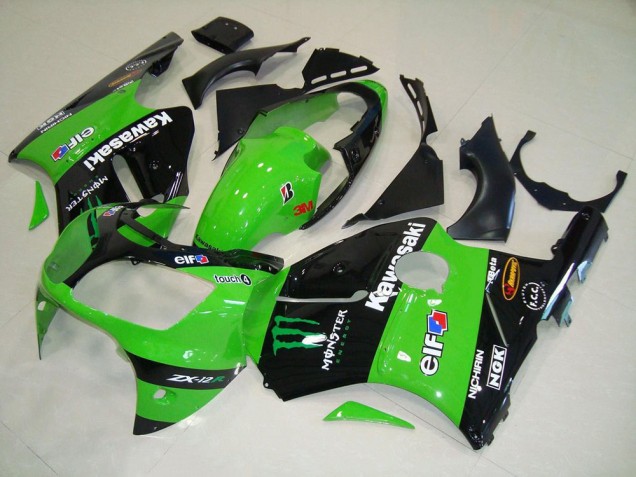 2000-2001 Green Monster Kawasaki ZX12R Motorcycle Fairing Kit for Sale 2000-2001 Green Monster Kawasaki ZX12R Motorcycle Fairing Kit for Sale