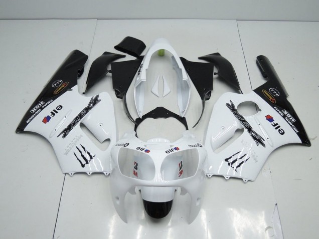 2000-2001 White Monster Kawasaki ZX12R Bike Fairing for Sale 2000-2001 White Monster Kawasaki ZX12R Bike Fairing for Sale