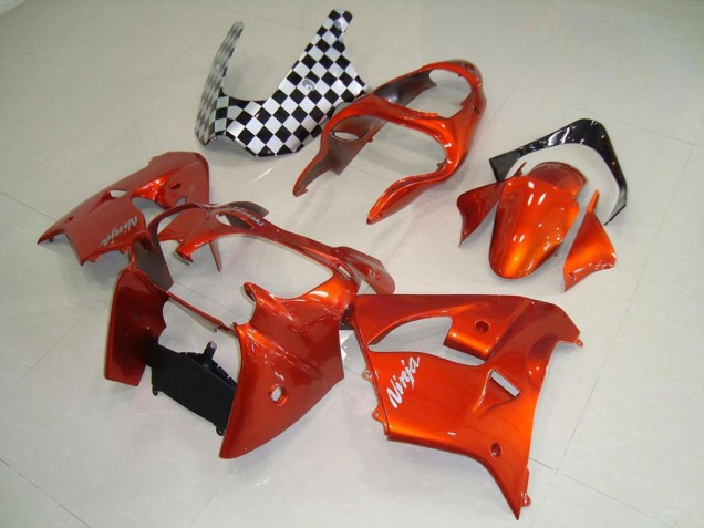 2000-2001 Orange Kawasaki ZX9R Motorbike Fairings for Sale