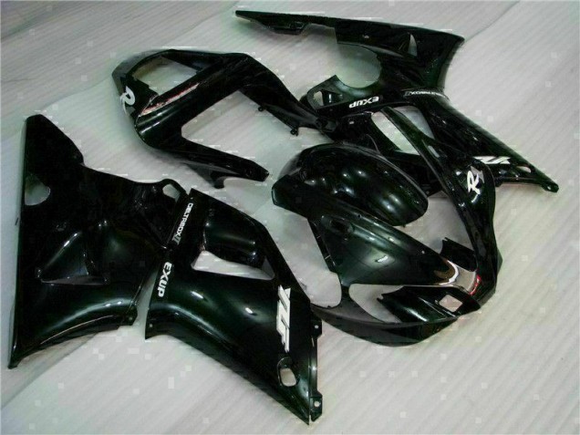 2000-2001 Black Yamaha YZF R1 Motorcycle Fairing Kit for Sale