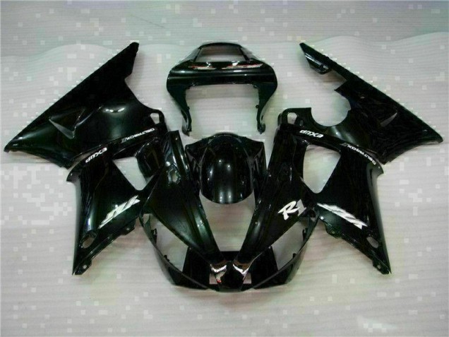 2000-2001 Black Yamaha YZF R1 Motorcycle Fairing Kit for Sale