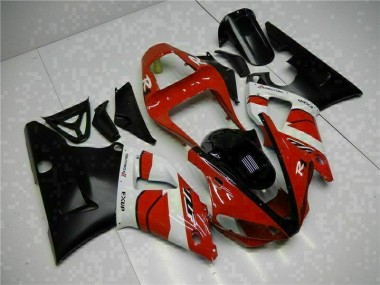 2000-2001 Red Black Yamaha YZF R1 Motorbike Fairing Kits for Sale