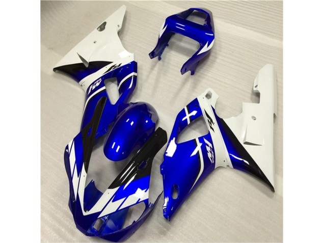 2000-2001 White Blue Yamaha YZF R1 Motorcylce Fairings for Sale
