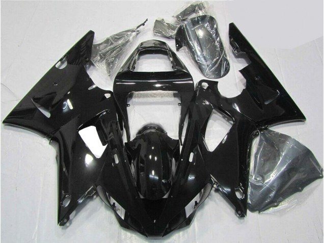 2000-2001 Glossy Black Yamaha YZF R1 Bike Fairings for Sale