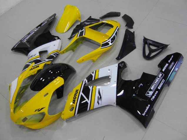 2000-2001 Yellow Anniversary Yamaha YZF R1 Motorbike Fairing Kits for Sale 2000-2001 Yellow Anniversary Yamaha YZF R1 Motorbike Fairing Kits for Sale
