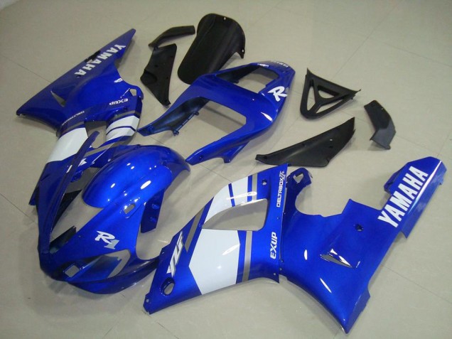 2000-2001 Blue White Yamaha YZF R1 Motorcycle Fairings & Bodywork for Sale