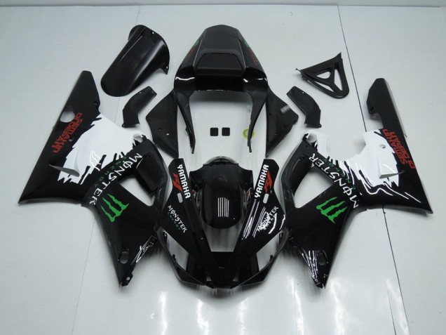 2000-2001 Black White Monster Yamaha YZF R1 Bike Fairing for Sale 2000-2001 Black White Monster Yamaha YZF R1 Bike Fairing for Sale