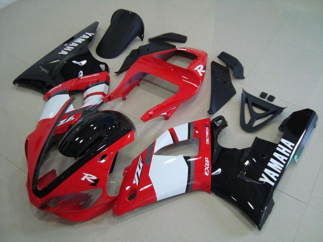 2000-2001 Red Black White Yamaha YZF R1 Moto Fairings for Sale 2000-2001 Red Black White Yamaha YZF R1 Moto Fairings for Sale