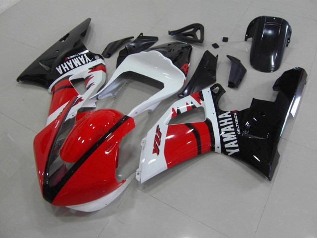 2000-2001 Red Black White Race Version Yamaha YZF R1 Motorcycle Replacement Fairings for Sale 2000-2001 Red Black White Race Version Yamaha YZF R1 Motorcycle Replacement Fairings for Sale