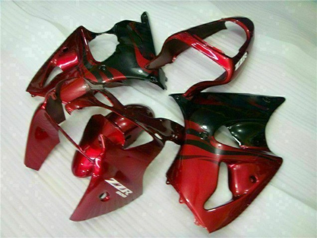 2000-2002 Red Black Kawasaki ZX6R Bike Fairing Kit for Sale 2000-2002 Red Black Kawasaki ZX6R Bike Fairing Kit for Sale
