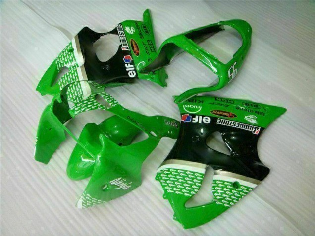 2000-2002 Green Black Kawasaki ZX6R Motorcycle Bodywork for Sale 2000-2002 Green Black Kawasaki ZX6R Motorcycle Bodywork for Sale