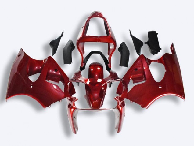 2000-2002 Red Kawasaki ZX6R Motorcycle Fairings for Sale 2000-2002 Red Kawasaki ZX6R Motorcycle Fairings for Sale