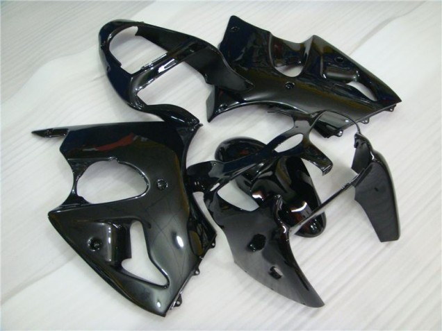 2000-2002 Glossy Black Kawasaki ZX6R Motorbike Fairing Kits for Sale 2000-2002 Glossy Black Kawasaki ZX6R Motorbike Fairing Kits for Sale