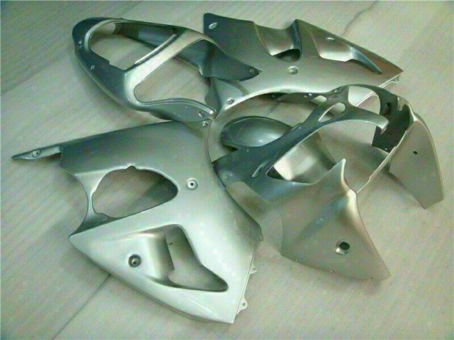 2000-2002 Silver Kawasaki ZX6R Replacement Fairings for Sale 2000-2002 Silver Kawasaki ZX6R Replacement Fairings for Sale