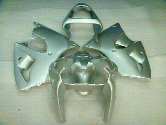 2000-2002 Silver Kawasaki ZX6R Replacement Fairings for Sale 2000-2002 Silver Kawasaki ZX6R Replacement Fairings for Sale