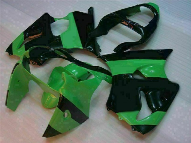 2000-2002 Green Black Kawasaki ZX6R Motorcycle Fairings for Sale 2000-2002 Green Black Kawasaki ZX6R Motorcycle Fairings for Sale