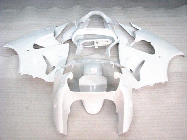 2000-2002 Glossy White Kawasaki ZX6R Bike Fairing for Sale 2000-2002 Glossy White Kawasaki ZX6R Bike Fairing for Sale