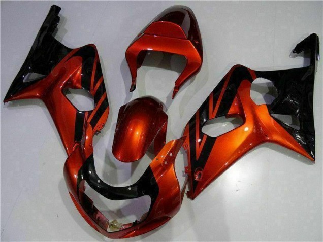 2000-2002 Orange Black Suzuki GSXR 1000 Bike Fairing for Sale