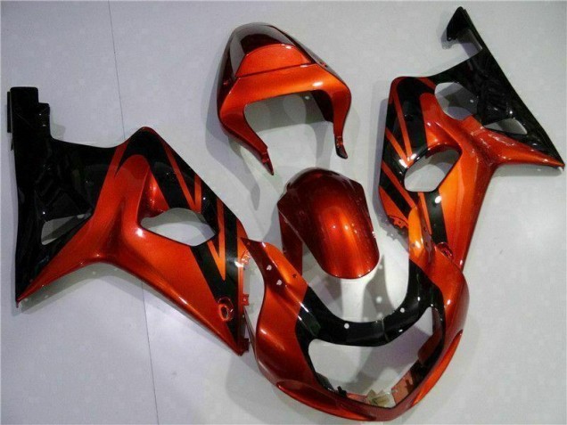 2000-2002 Orange Black Suzuki GSXR 1000 Bike Fairing for Sale