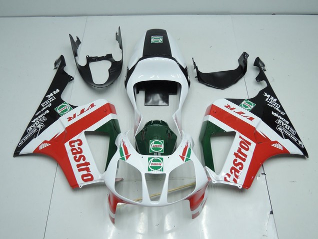 2000-2006 White Black Red Castro Honda VTR1000 Bike Fairings for Sale