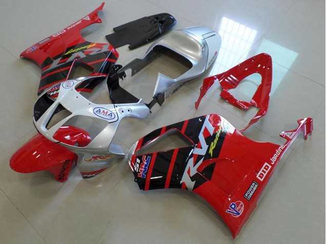 2000-2006 Red Silver Honda VTR1000 Motorbike Fairing for Sale