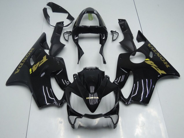 2001-2003 Black Gold Honda CBR600 F4i Motorcycle Fairing for Sale 2001-2003 Black Gold Honda CBR600 F4i Motorcycle Fairing for Sale
